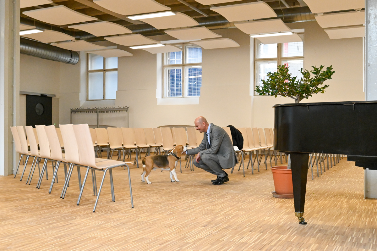 Direktor und Vivaldi im neuen Festsaal