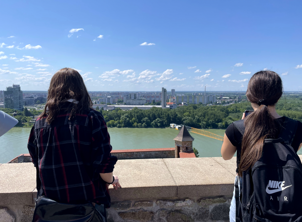 Panoramablick von der Burg auf die Stadt