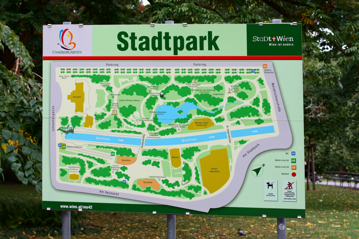 Stadtpark Übersichtsplan